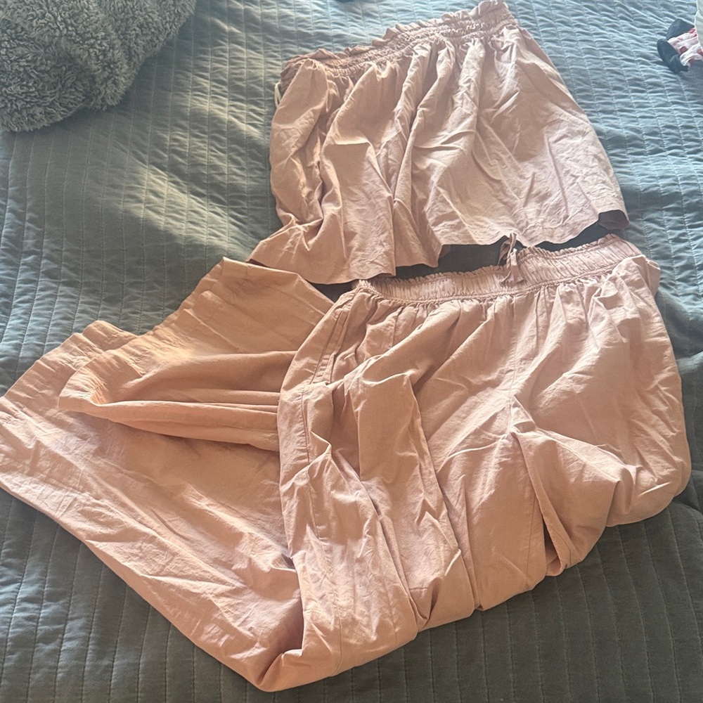 Free People Corfu Wide Leg Pants set - Picture 2 of 4